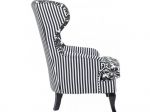 Fotel Wing Chair Villa czarny biały  - Kare Design 3